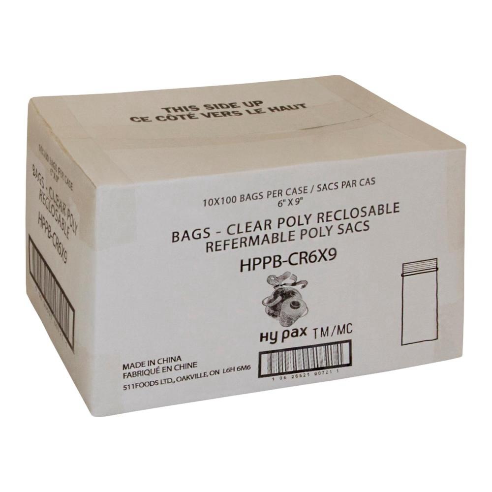 6 x 9 in 2 mL Clear Resealable Poly Bag