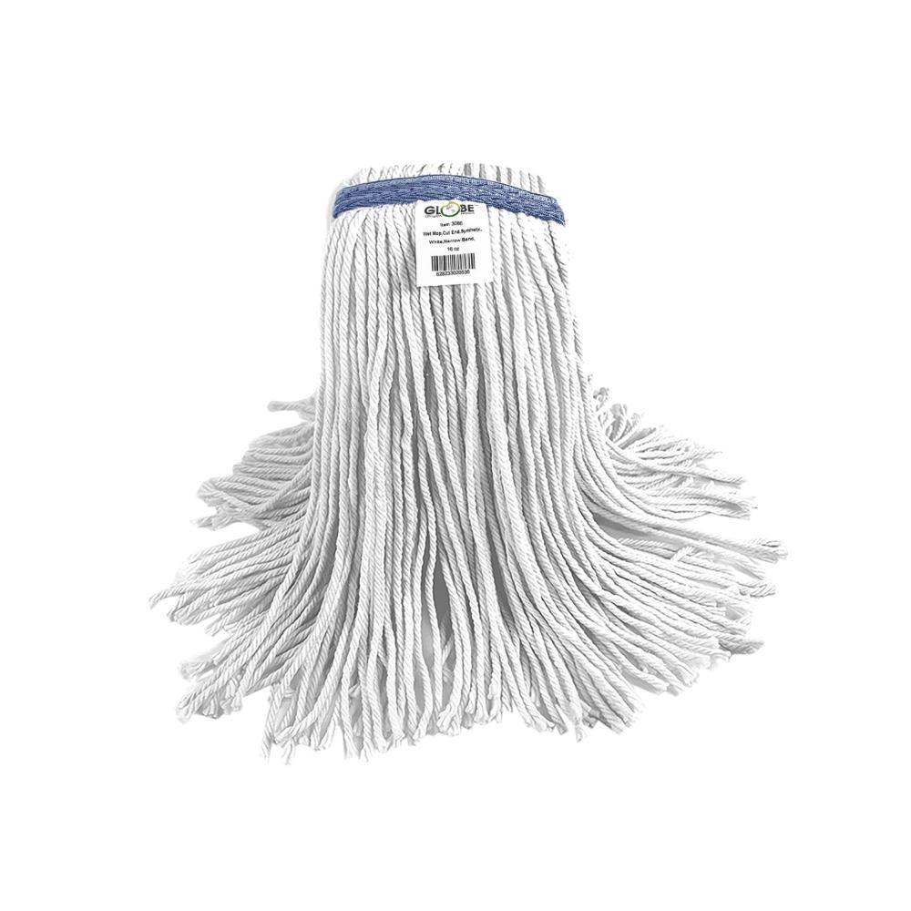 Syn-Pro Synthetic Narrow Band Wet White Cut End Mop