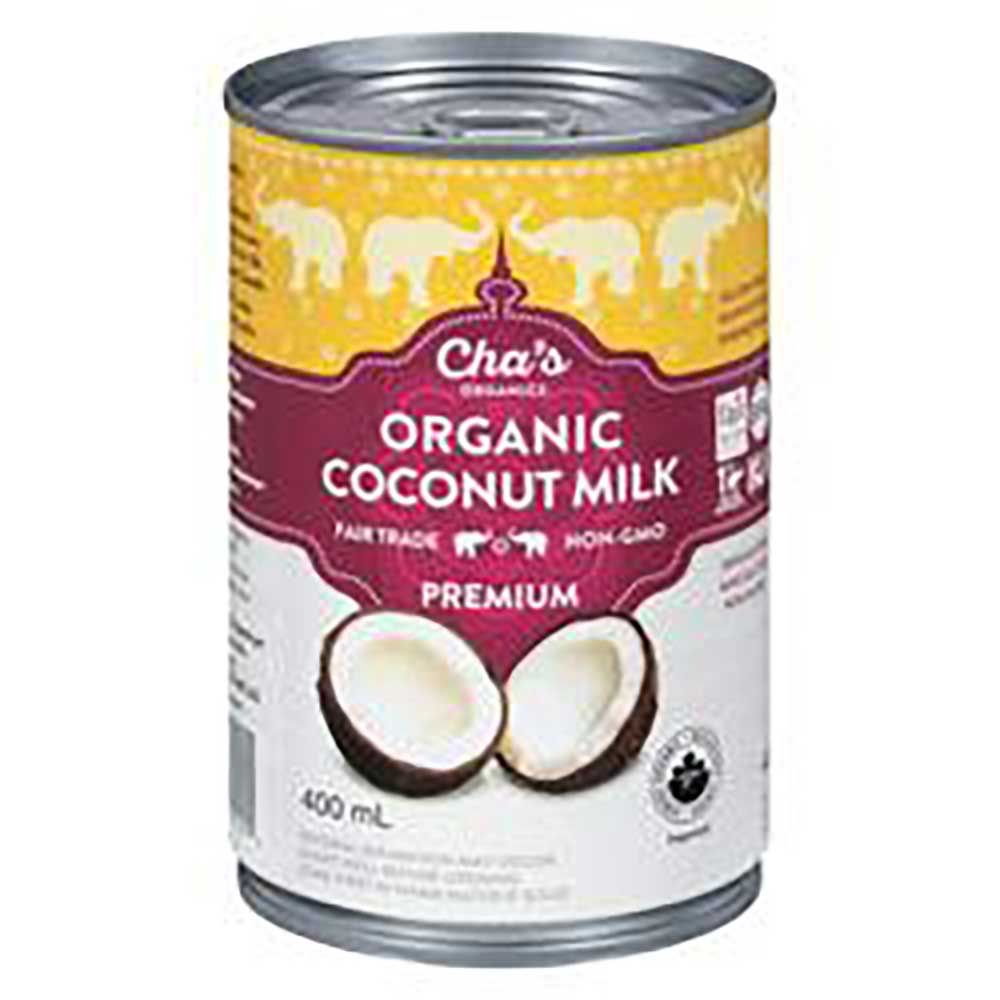 Cha's Organics Premium Coconut Milk, 400 Ml -- 12 Per Case