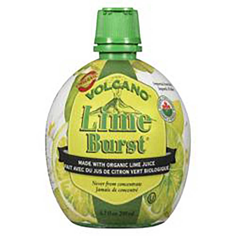 Volcano Lime Burst Organic Lime Juice, 200 Ml -- 12 Per Case