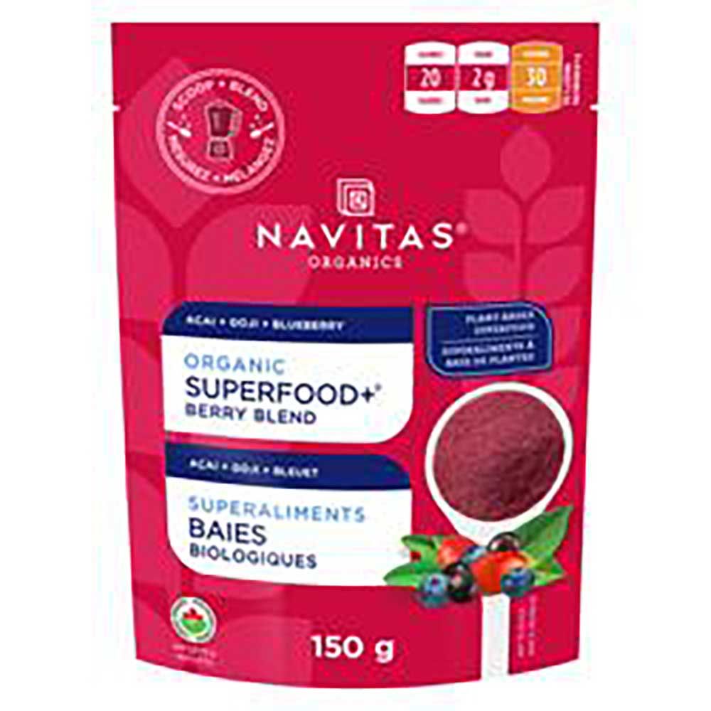 Navitas Organics Superfood Plus Berry Blend, 150 G -- 6 Per Case