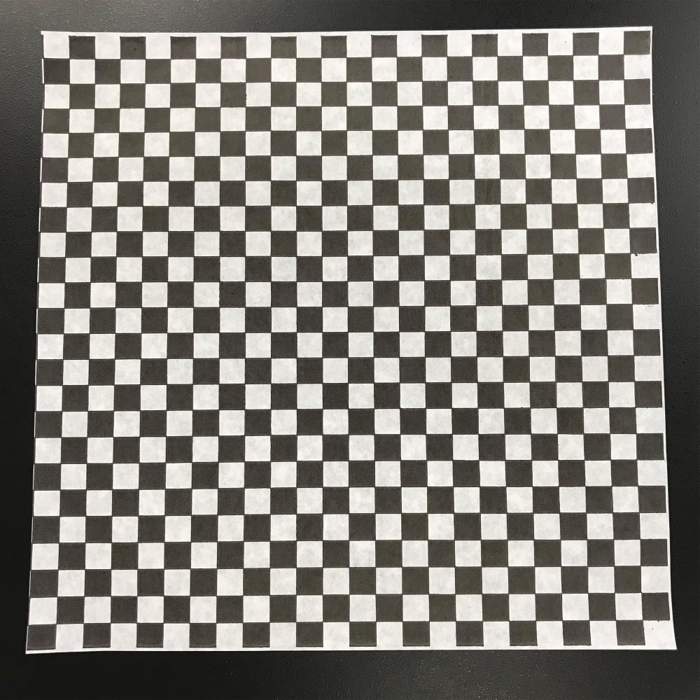 Black Sheet Checker Poly Wax Paper