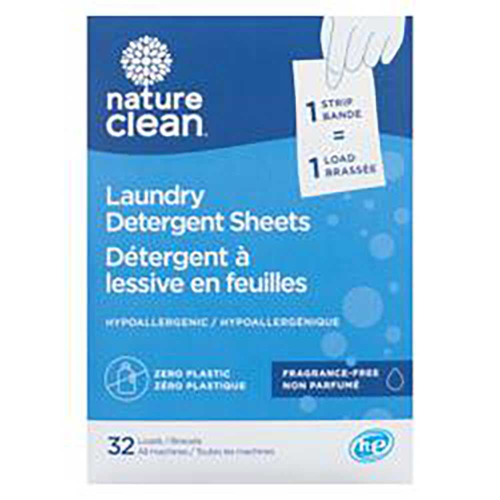 Nature Clean Fragrance Free Laundry Sheets, 32 Count -- 12 Per Case