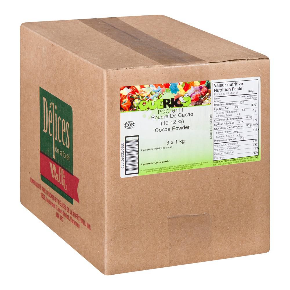 Delices Foret 10-12 Percent Cocoa Powder, 1 Kg -- 3 Per Case