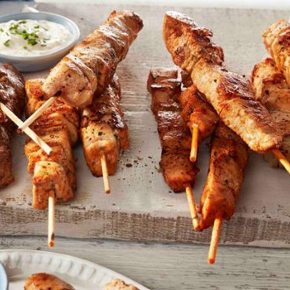 Seasoned Pork Souvlaki