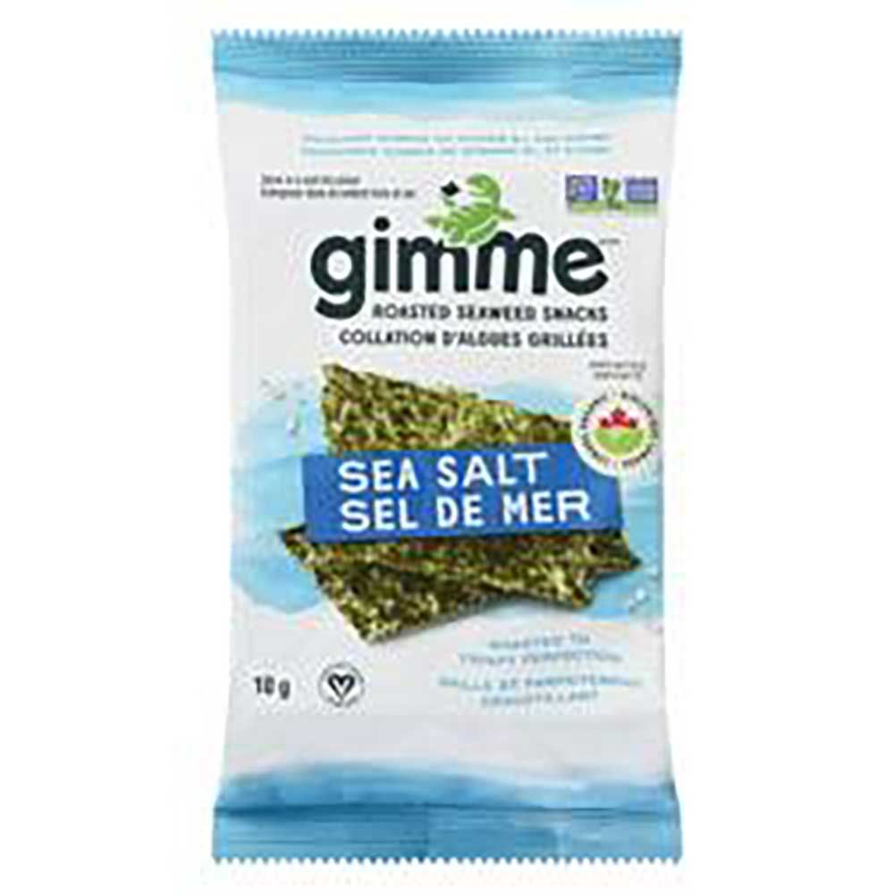 Gimme Organic Sea Salt Roasted Seaweed Snacks, 10 G -- 12 Per Case