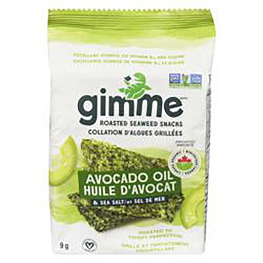 Gimme Organic Sea Salt And Avocado Oil Roasted Seaweed Snacks, 9 G -- 12 Per Case