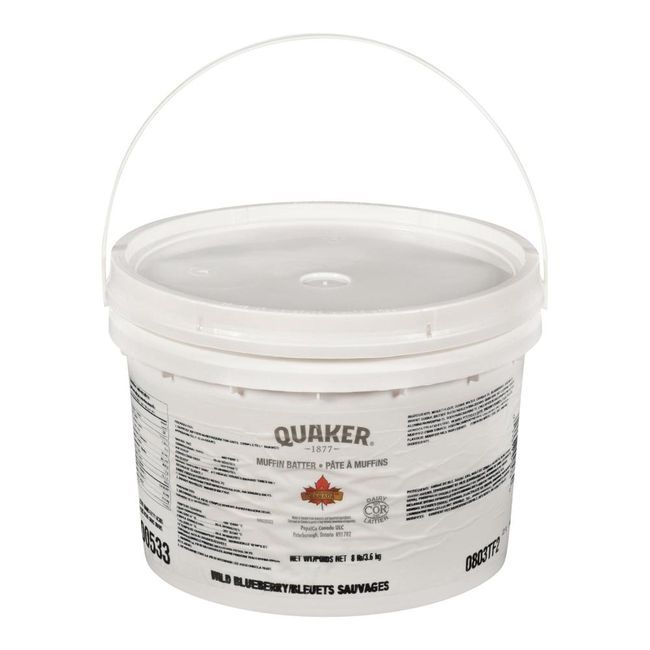 Quaker Blueberry Muffin Dough, 3.63 Kg Pail