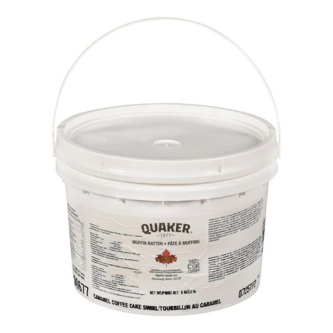 Quaker Caramel Coffee Cake Swirl Muffin Dough, 3.63 Kg