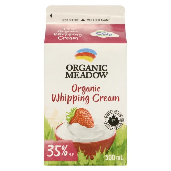 Organic 35 Percent Milk Fat Whipping Cream