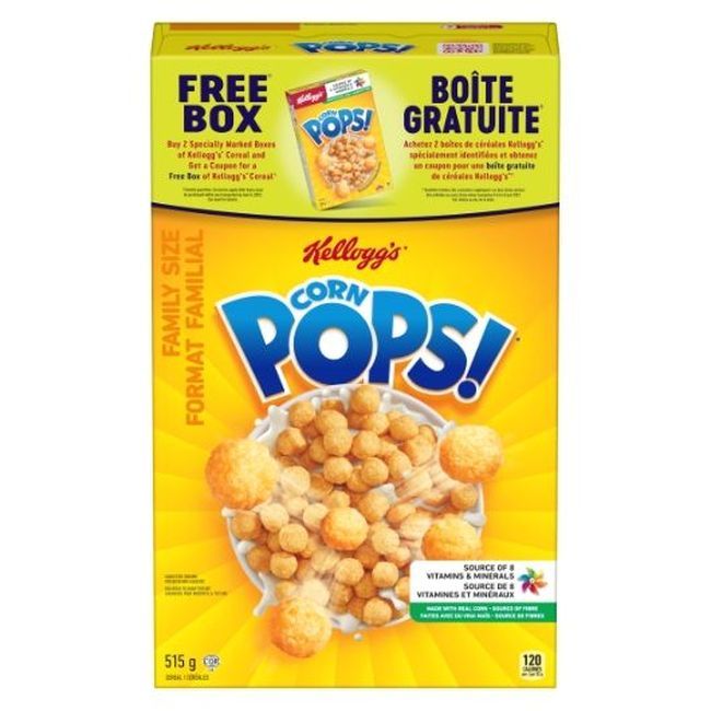 Kellogg Original Family Size Corn Pops, 515 G -- 12 Per Case