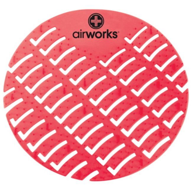 Airworks Strawberry Urinal Screen -- 60 Per Case