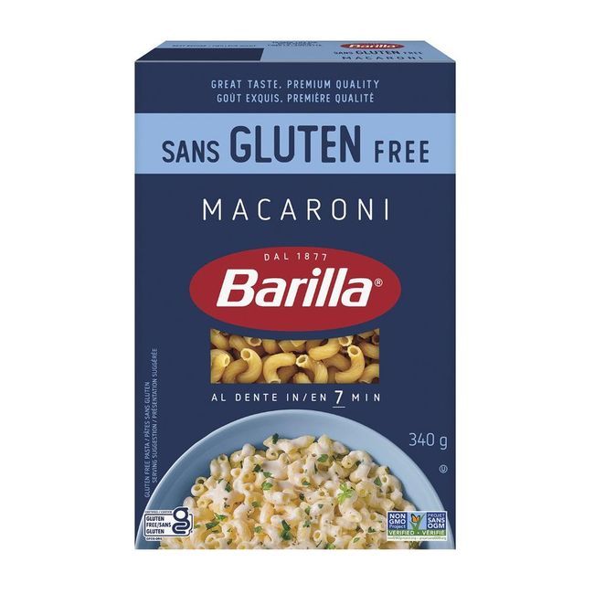 Barilla Gluten Free Macaroni Pasta, 340 G -- 8 Per Case