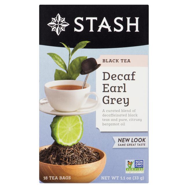 Stash Decaf Earl Grey Black Tea, 18 Count -- 6 Per Case