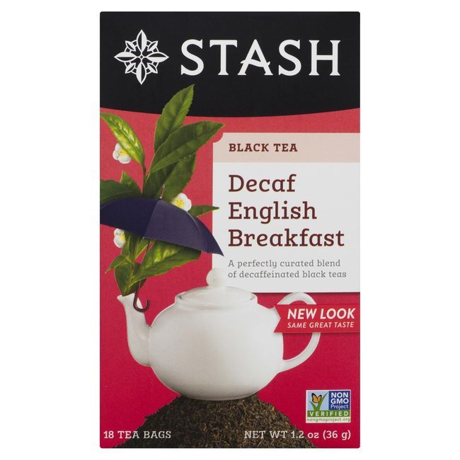 Stash Decaf English Breakfast Black Tea, 18 Count -- 6 Per Case