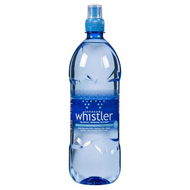 Whistler Glacial Sports Cap Spring Water, 1 L -- 12 Per Case