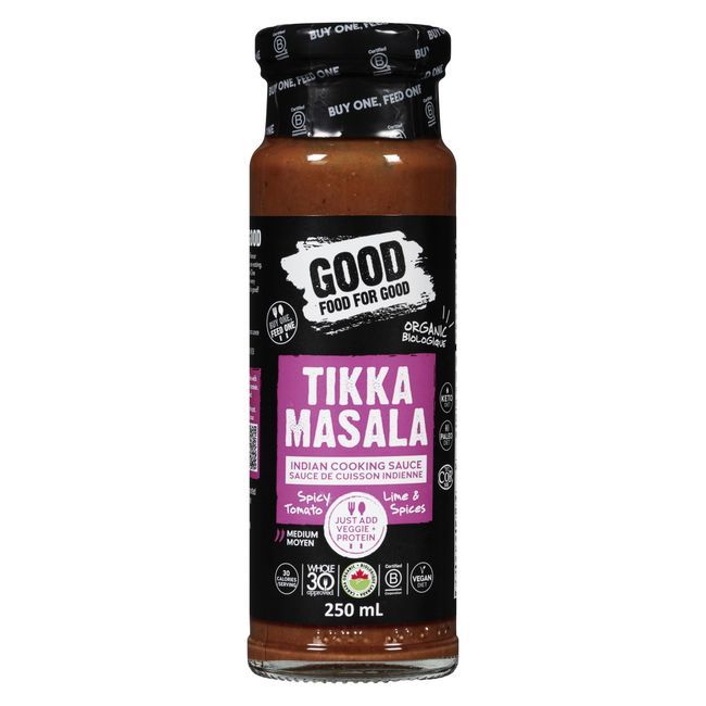 Good Food For Good Organic Tikka Masala Sauce, 250 Ml -- 6 Per Case