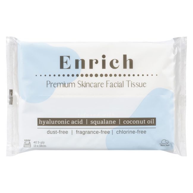 The Nice Bum Enrich Lotion Facial Tissue - Travel Pack, 40 Count -- 40 Per Case