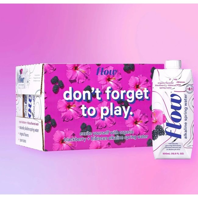 Organic Blackberry Hibiscus Spring Water