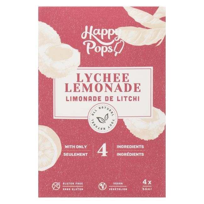 All Natural 66 mL Lychee Lemonade Ice Pops