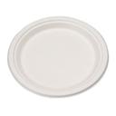 Beige Compostable Sugarcane Plate