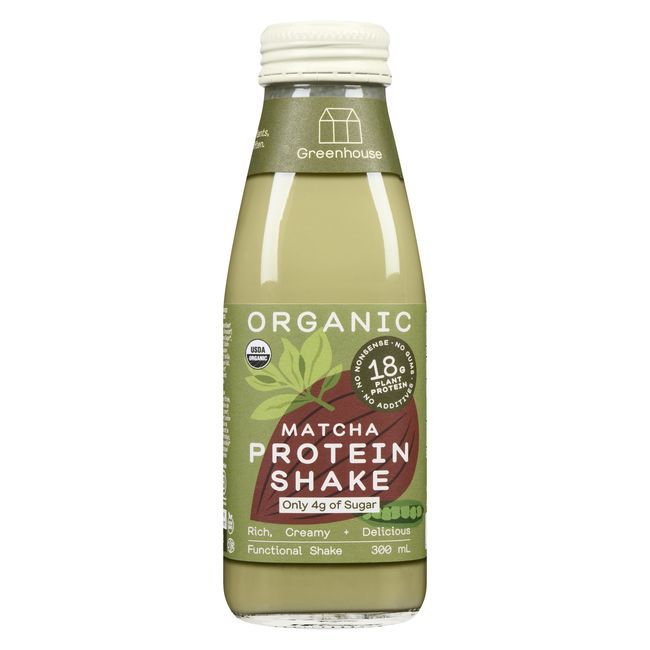 Greenhouse Matcha Protein Shake, 300 Ml -- 6 Per Case