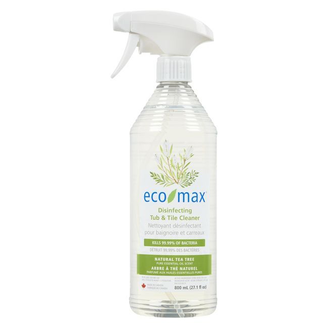 Eco-max Natural Tea Tree Disinfecting Tub And Tile Cleaner, 800 Ml -- 4 Per Case