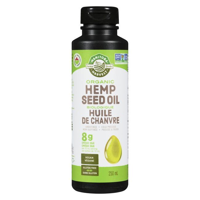 Manitoba Harvest Organic Hemp Seed Oil, 250 Ml -- 12 Per Case