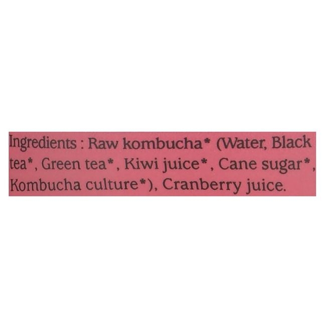Organic Cranberry Kombucha