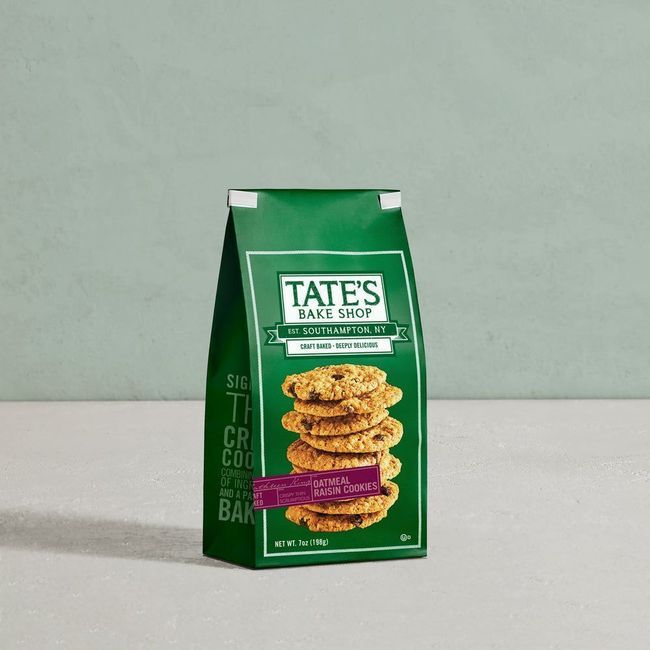 Tate's Bake Shop Oatmeal Raisin Cookies, 198 G -- 12 Per Case
