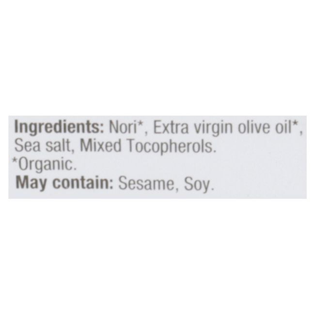Gimme Organic Extra Virgin Olive Oil Roasted Seaweed Snacks, 30 G -- 8 Per Case