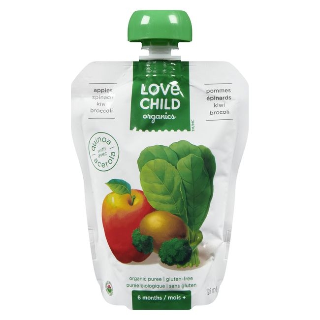 Apples Spinach Kiwi Broccoli Puree