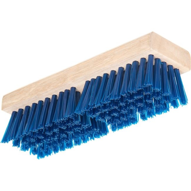 3617514 Flo-Pac Blue Stiff Polypropylene Deck Scrub, 10 in Length