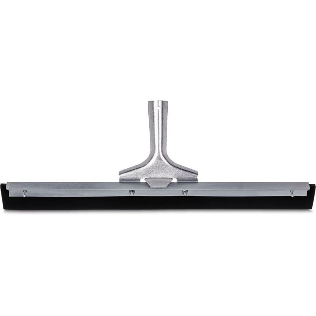361201800 Black Straight Blade Rubber Squeegee with Metal Frame, 18 in Length
