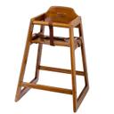 Walnut Finish Wooden High Chair
