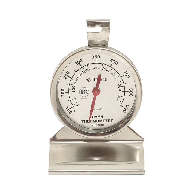 Browne 150 To 550 Fahrenheit Hanging Oven Thermometer