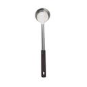Stainless Steel One-Piece Perforated Portioner with Black Handle