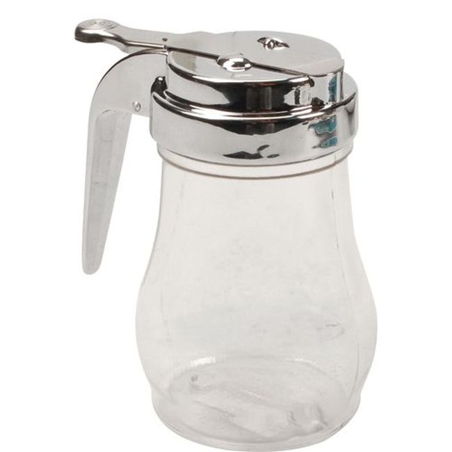 1212 Plastic Serving Jar with Chrome Plated Top, 10 oz Capacity