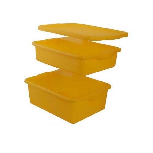 1505-C08 Traex Color Mate Yellow Food Storage Box Set, 20 in X 15 in X 8 in