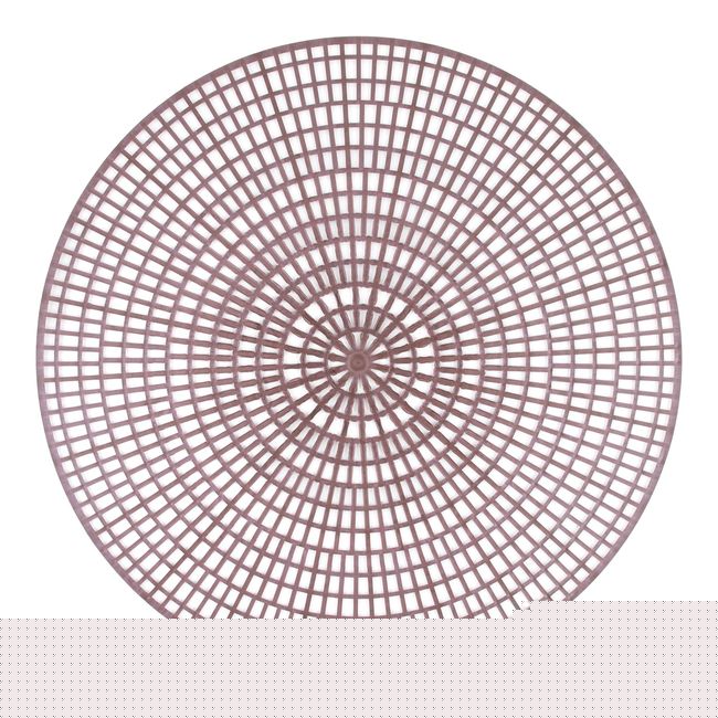 1620-01 Round Chocolate Antiskid Mat, 14.5 in