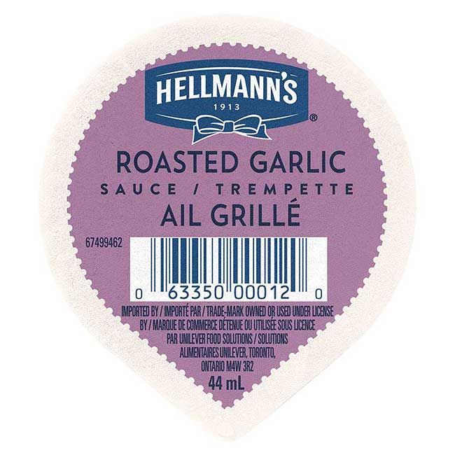 Hellmann's Roasted Garlic Portion Dip Cup, 44 Ml -- 10 Per Case