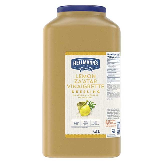 Lemon Za'atar Vinaigrette Salad Dressing Jug