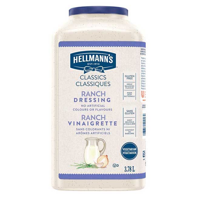 Hellmann's Gluten Free Ranch Creamy Dressing, 3.78 L