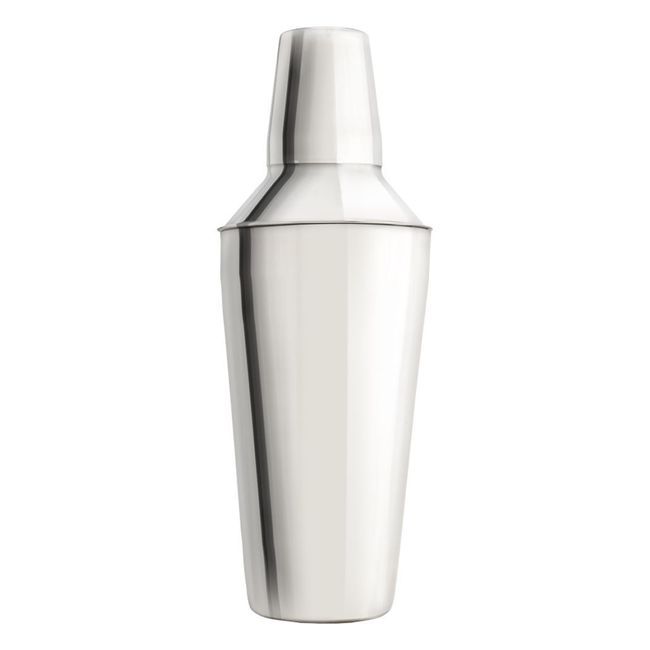 Browne 3 Piece Stainless Steel Cocktail Shaker, 30 Oz Capacity