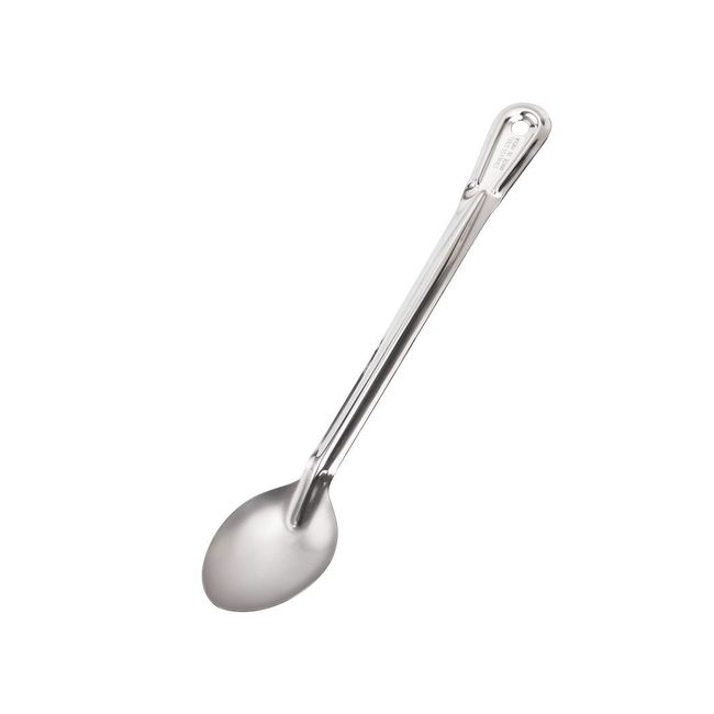 Conventional 1.0 mm Thickness Stainless Steel Solid Serving Spoon