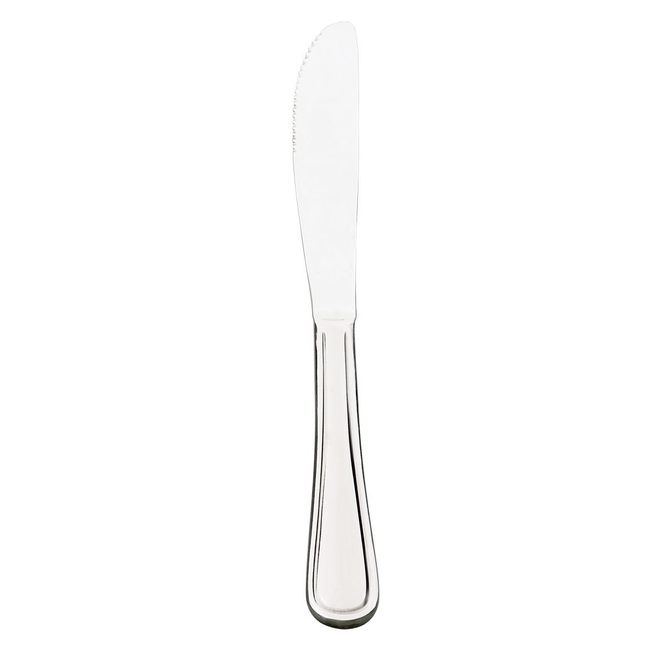 Celine 13/0 Stainless Steel Mirror Finish Serrated Dinner Knife