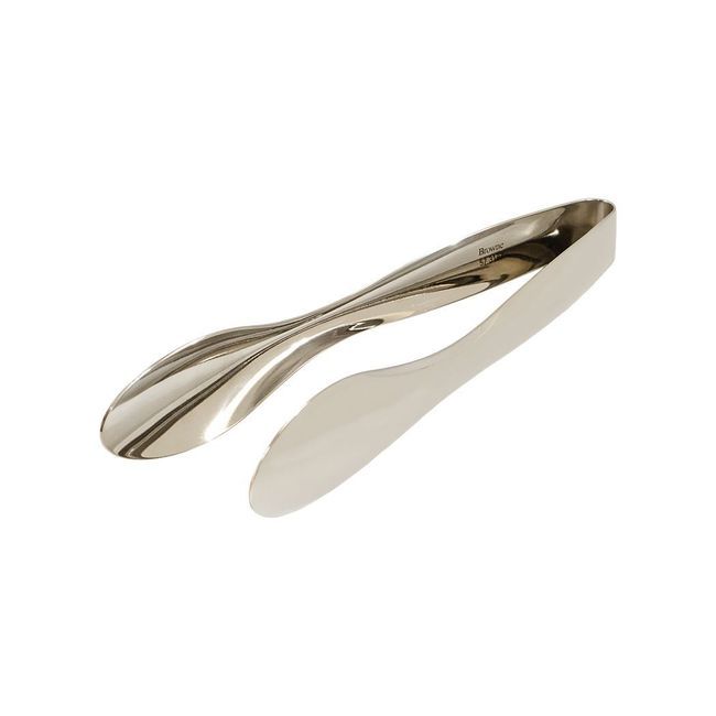 Browne Eclipse 18/8 Stainless Steel Mirror Finish Serving Tong, 9.5 In