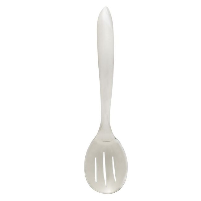 Eclipse 18/8 Stainless Steel Satin Finish Slotted Spoon with Brushed Handle