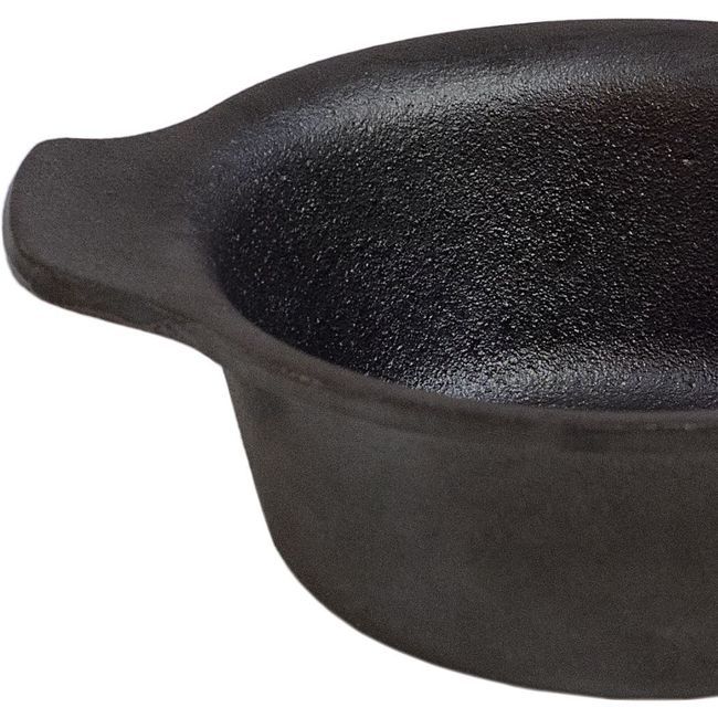 Browne Thermalloy Preseasoned Round Mini Modern Cast Iron Dish, 9.5 Oz Capacity
