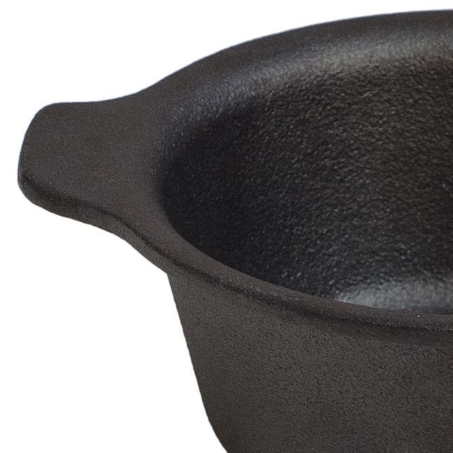 Browne Thermalloy Preseasoned Round Mini Modern Cast Iron Dish, 16 Oz Capacity